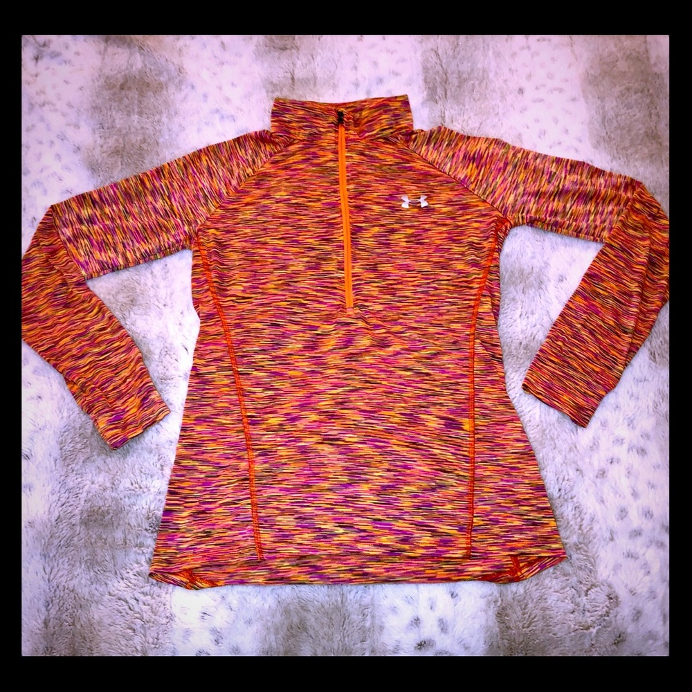Multi Color Under Armour Half Zip Pull Over